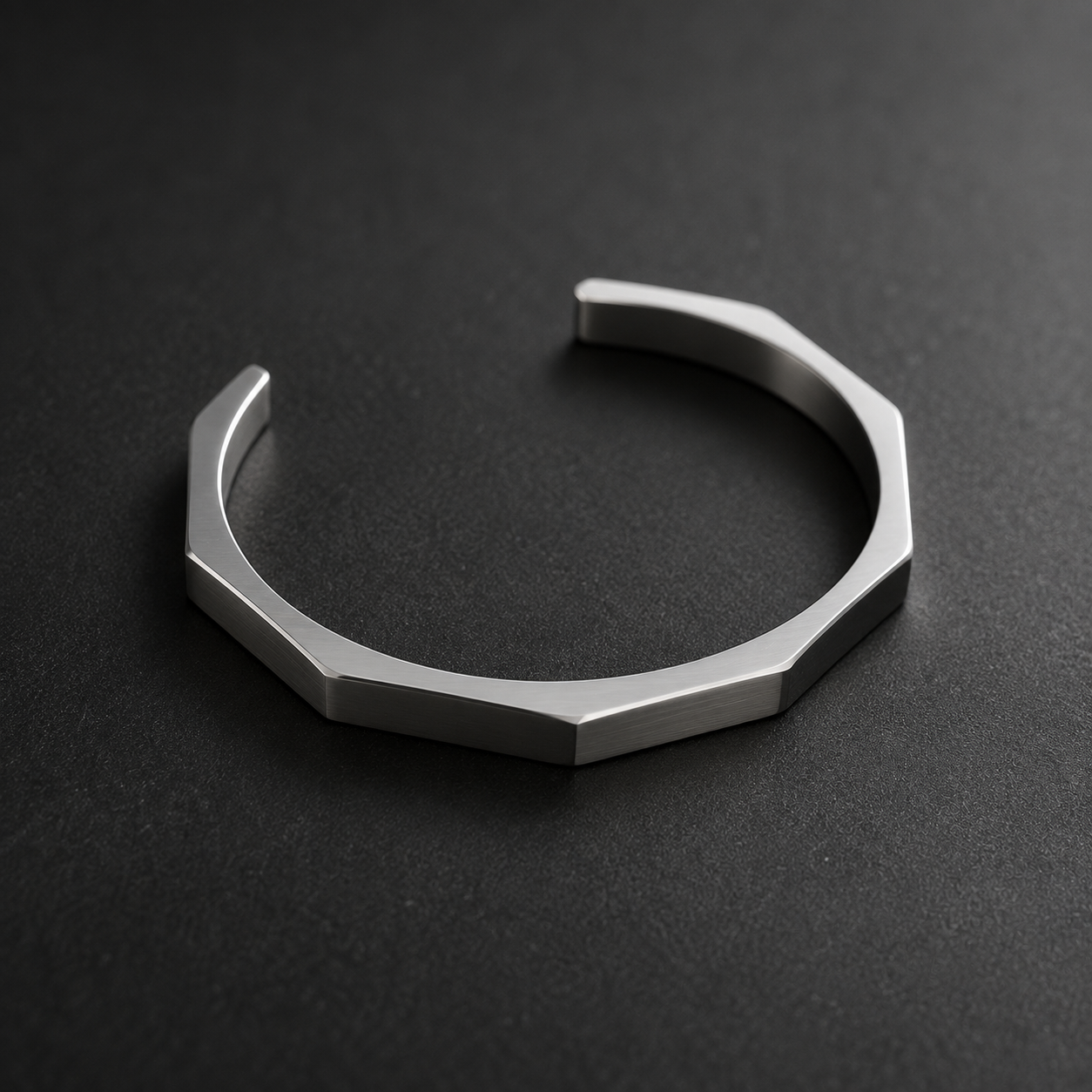 Titan Edge Hex Cuff Bracelet