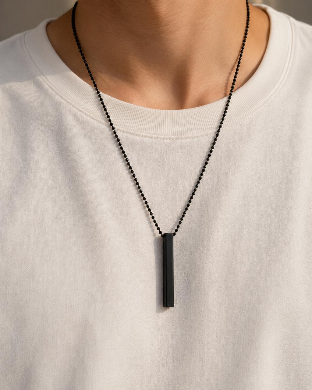 VERTICAL BAR PENDANT NECKLACE