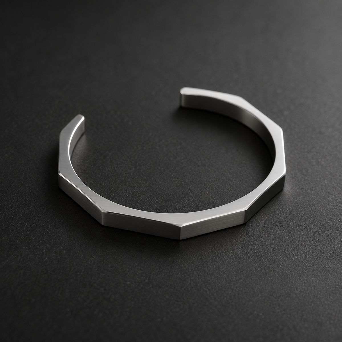 Titan Edge Hex Cuff Bracelet