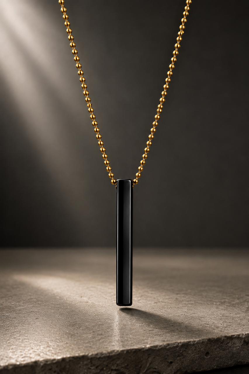 VERTICAL BAR PENDANT NECKLACE