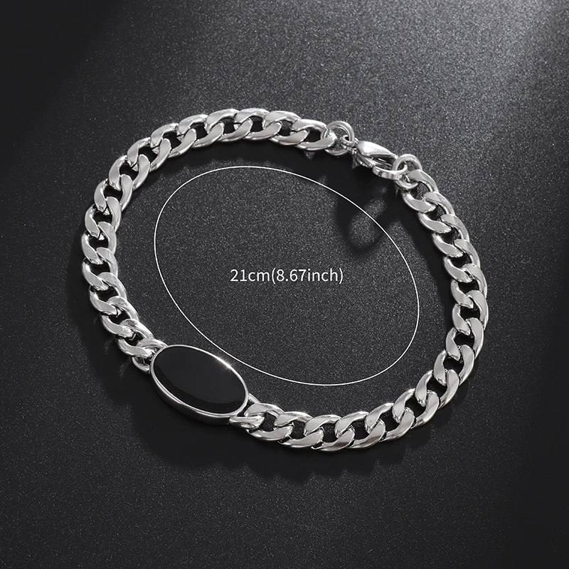 Midnight Onyx Chain Bracelet