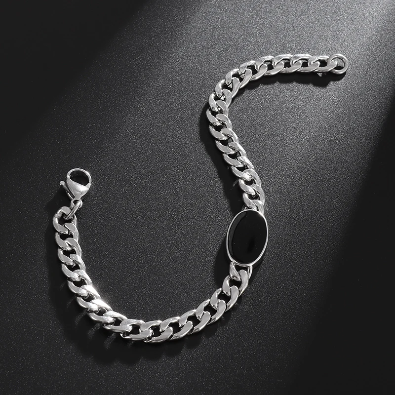 Midnight Onyx Chain Bracelet