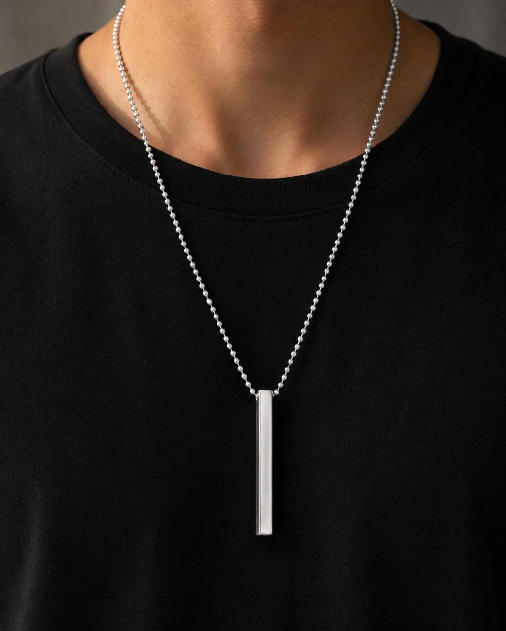 VERTICAL BAR PENDANT NECKLACE