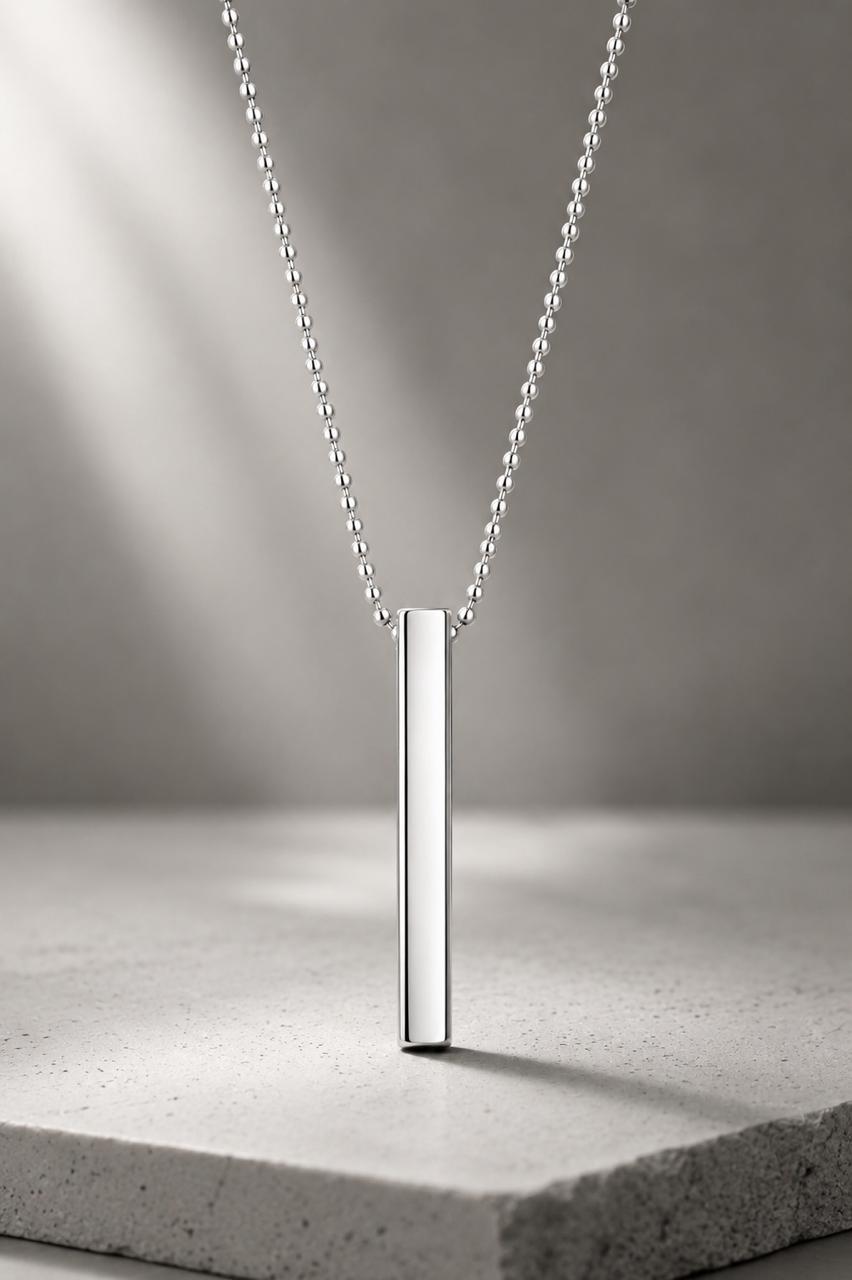 VERTICAL BAR PENDANT NECKLACE